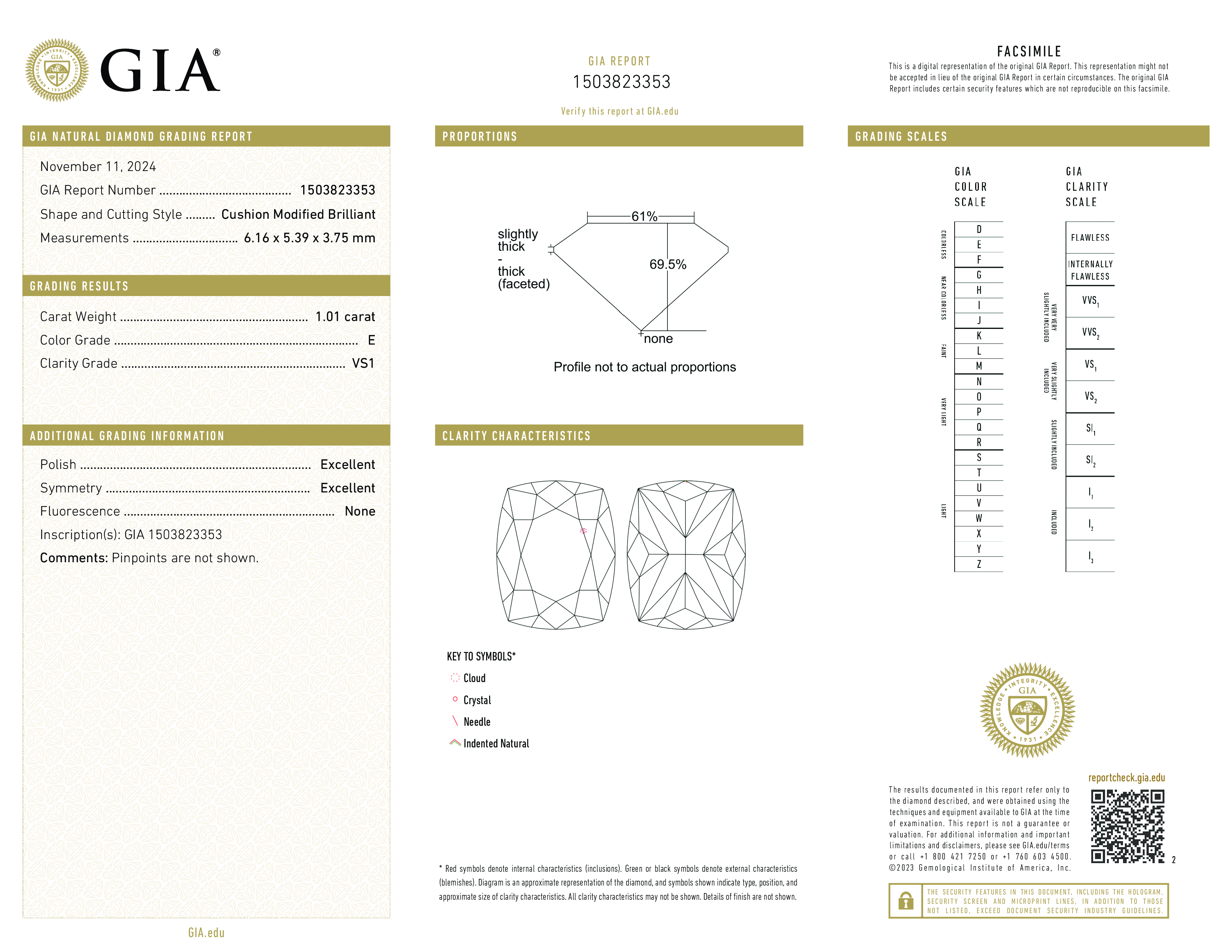 Diamond Certificate