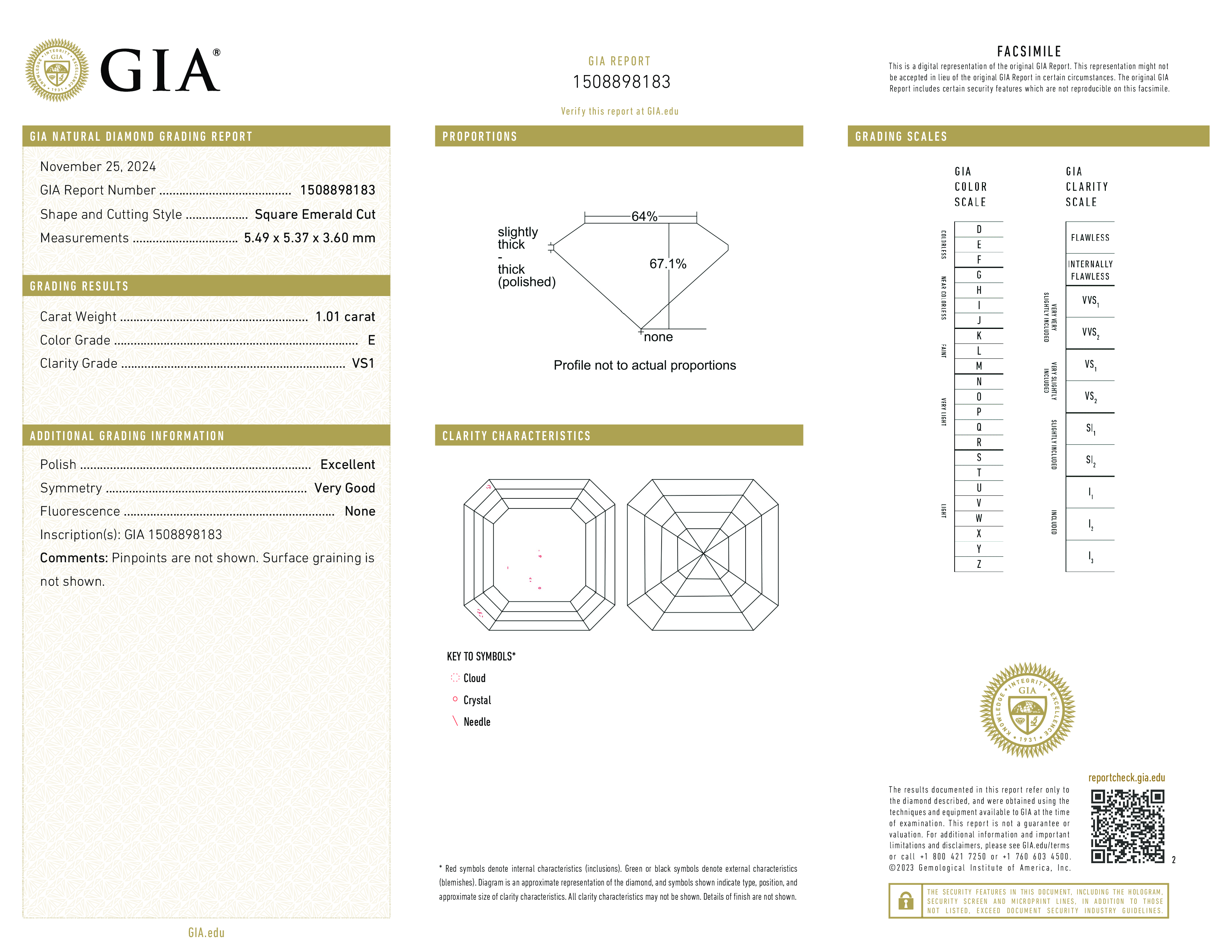 Diamond Certificate