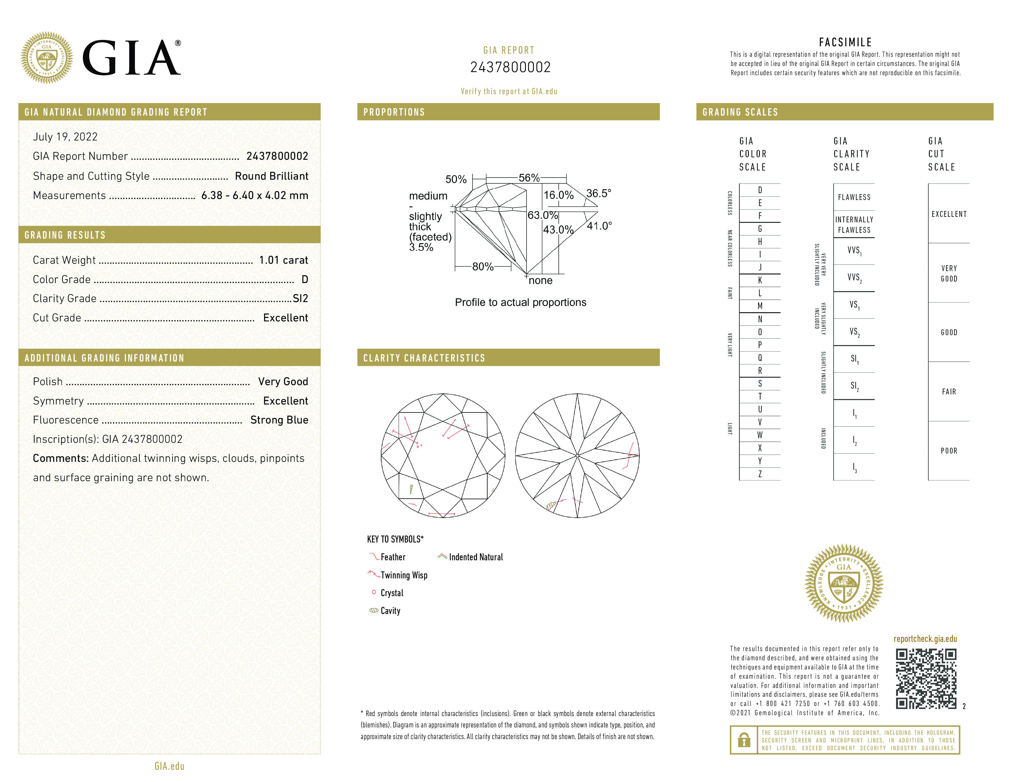 Diamond Certificate