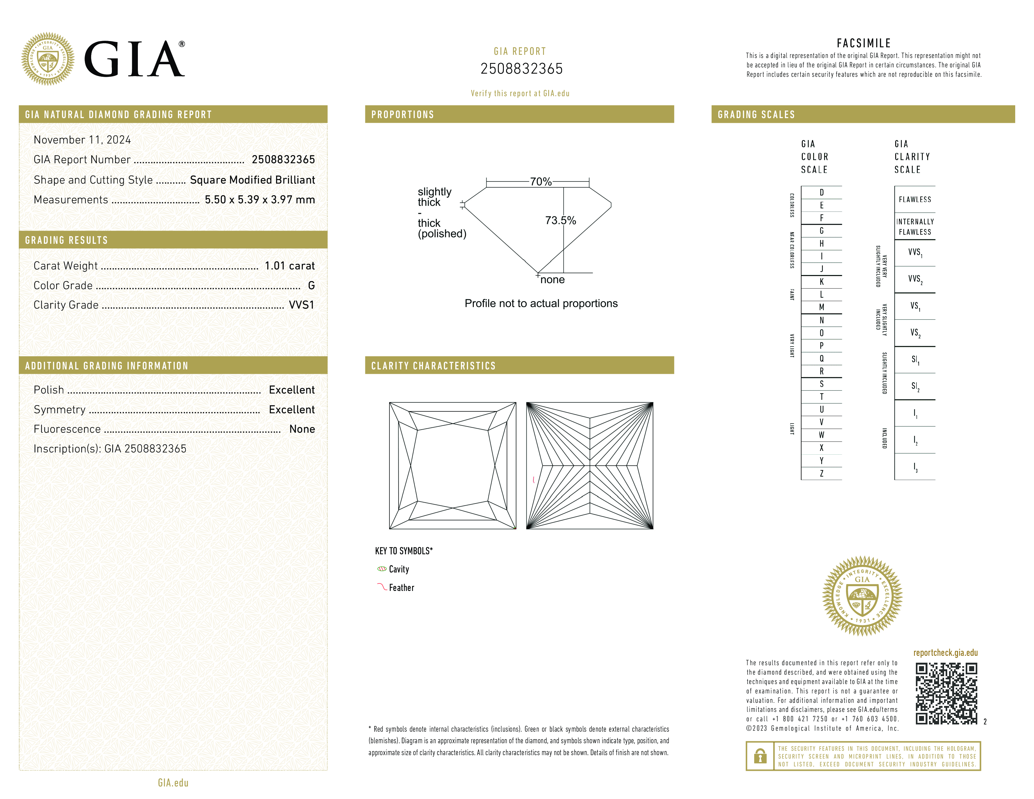Diamond Certificate