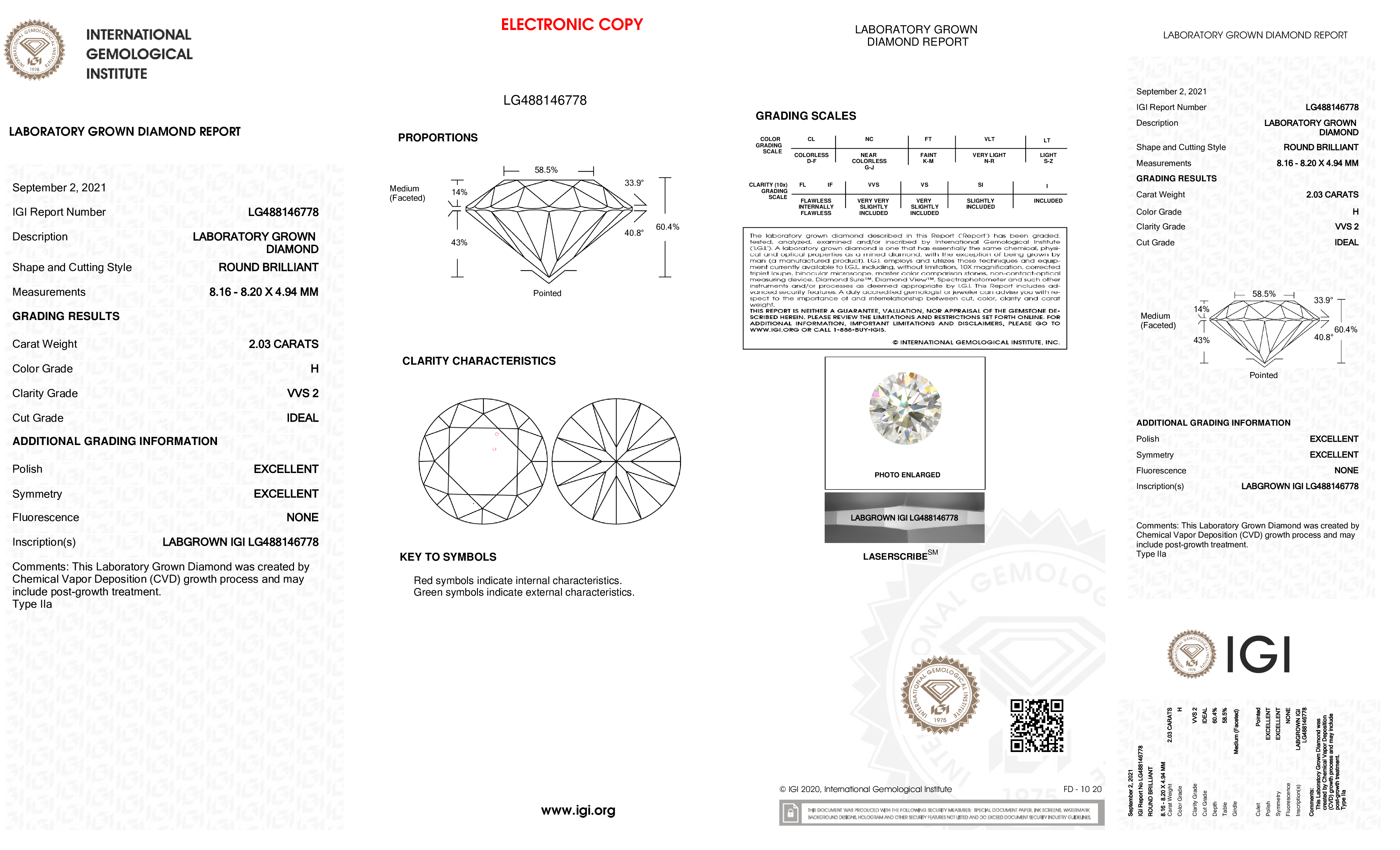 Diamond Certificate