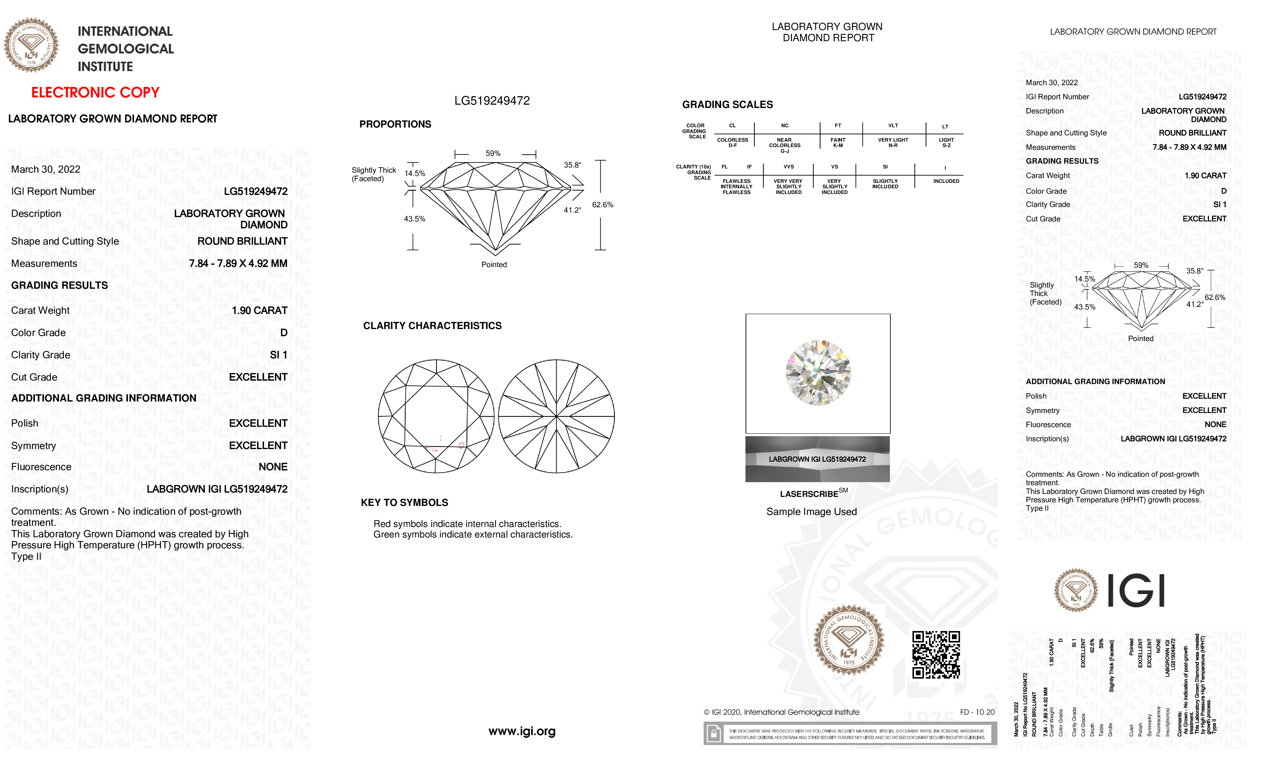 Diamond Certificate