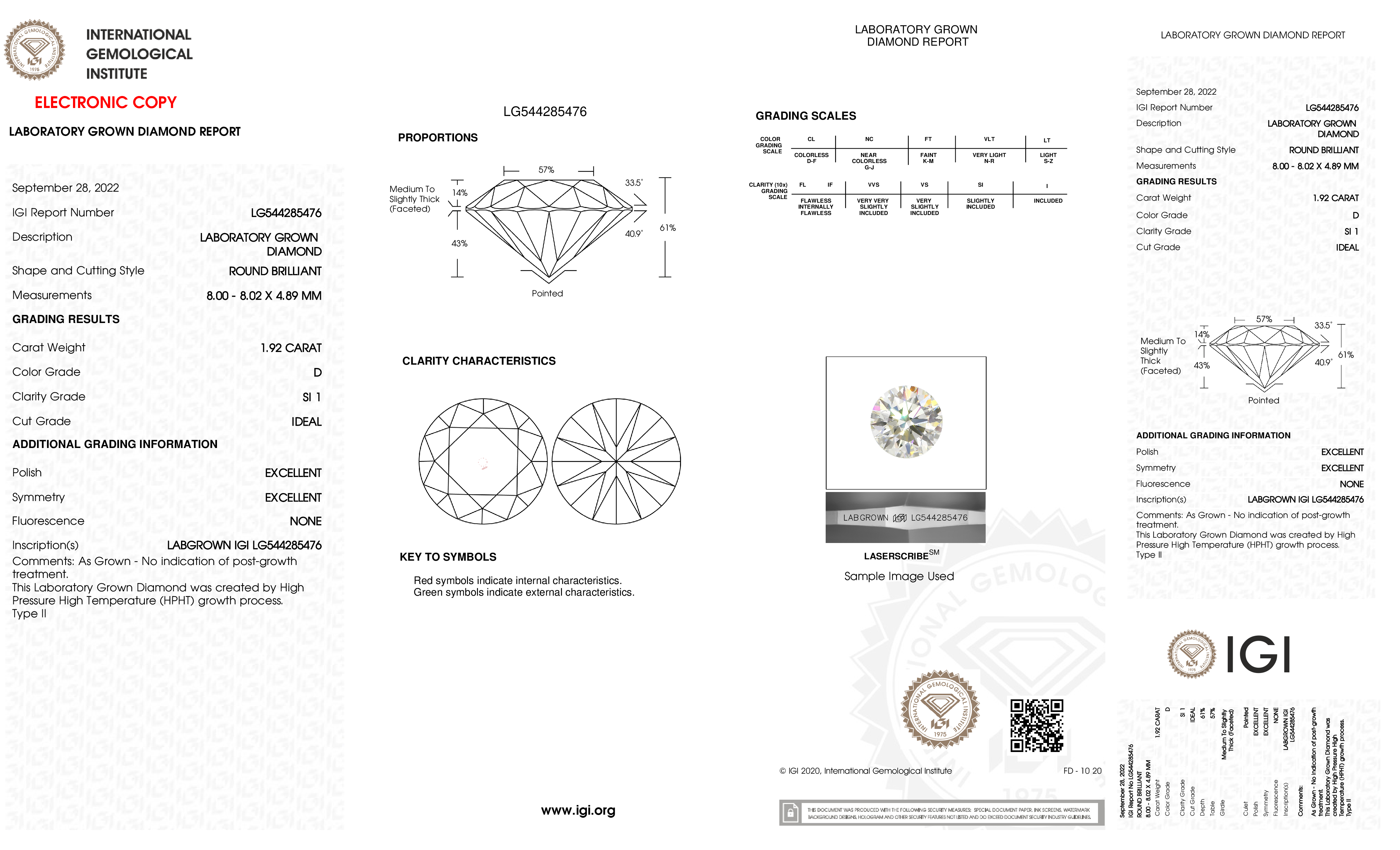 Diamond Certificate