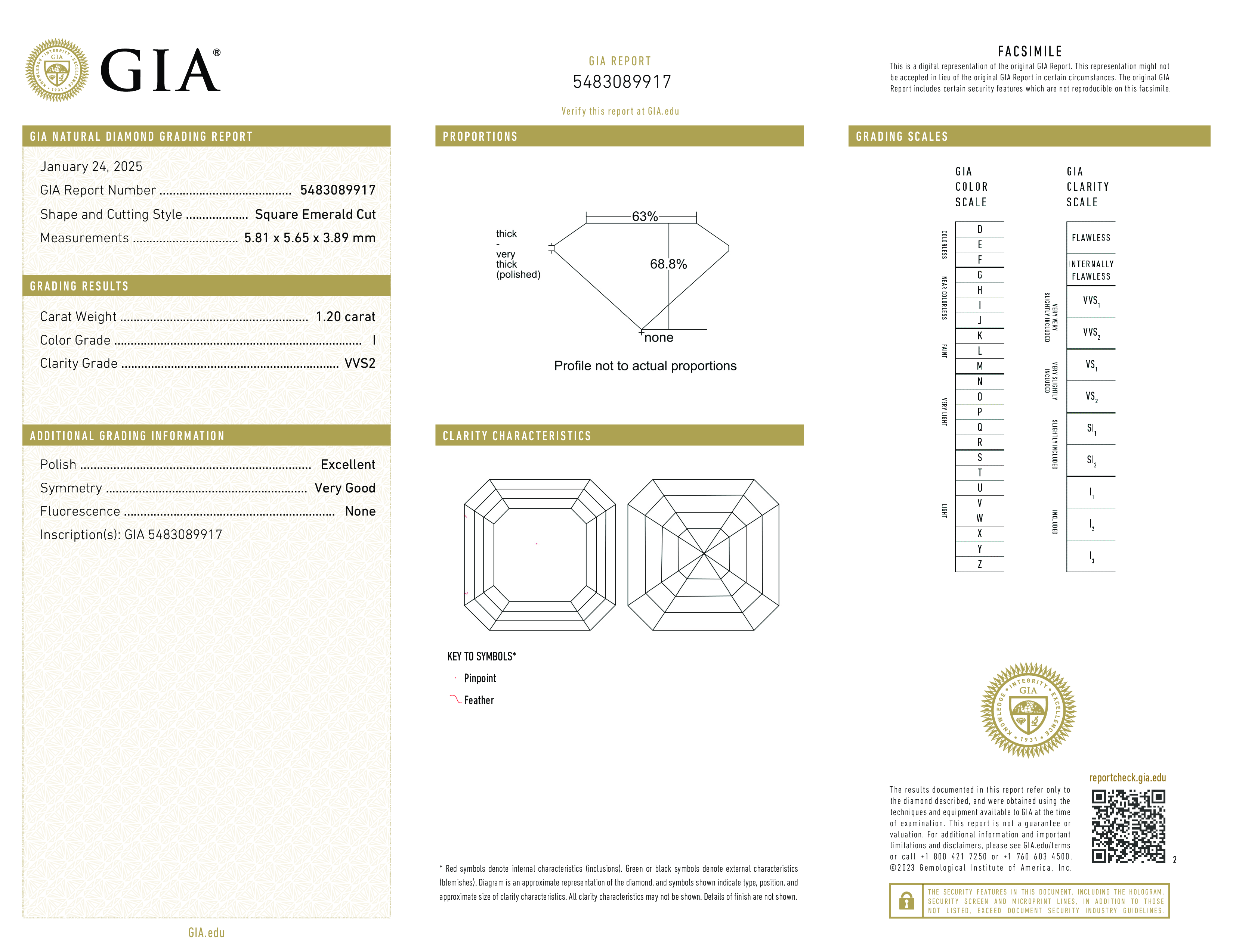 Diamond Certificate