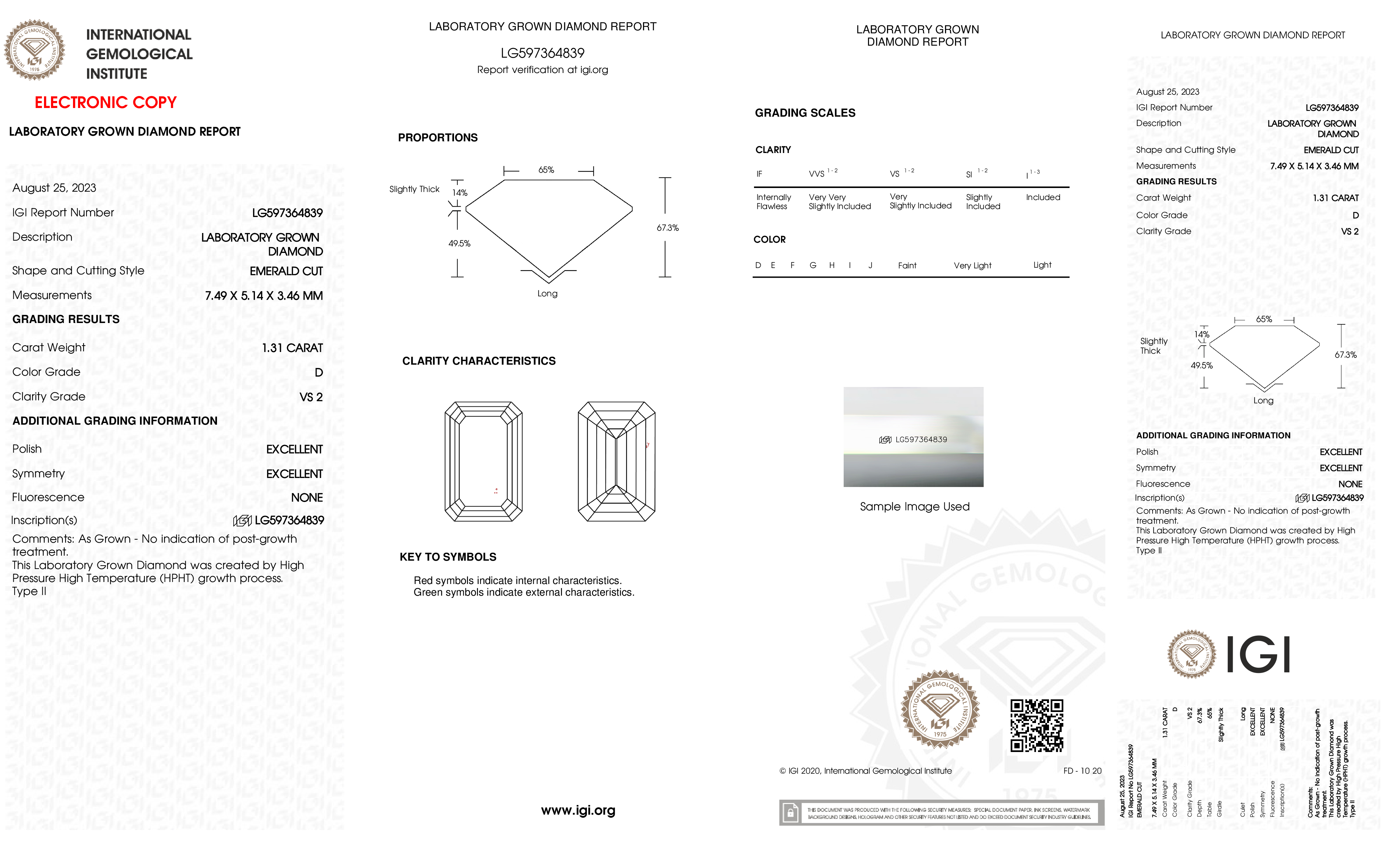 Diamond Certificate
