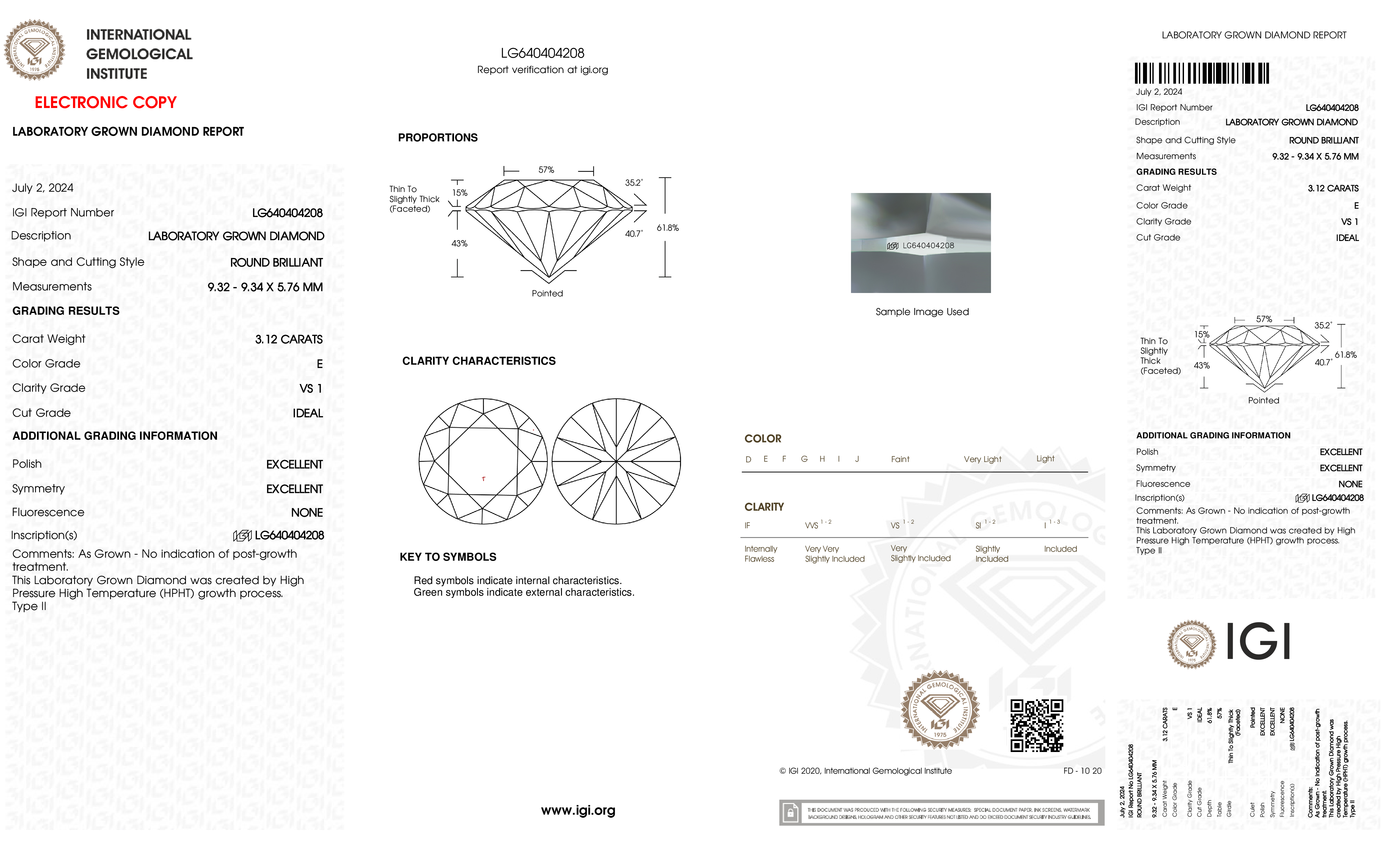 Diamond Certificate