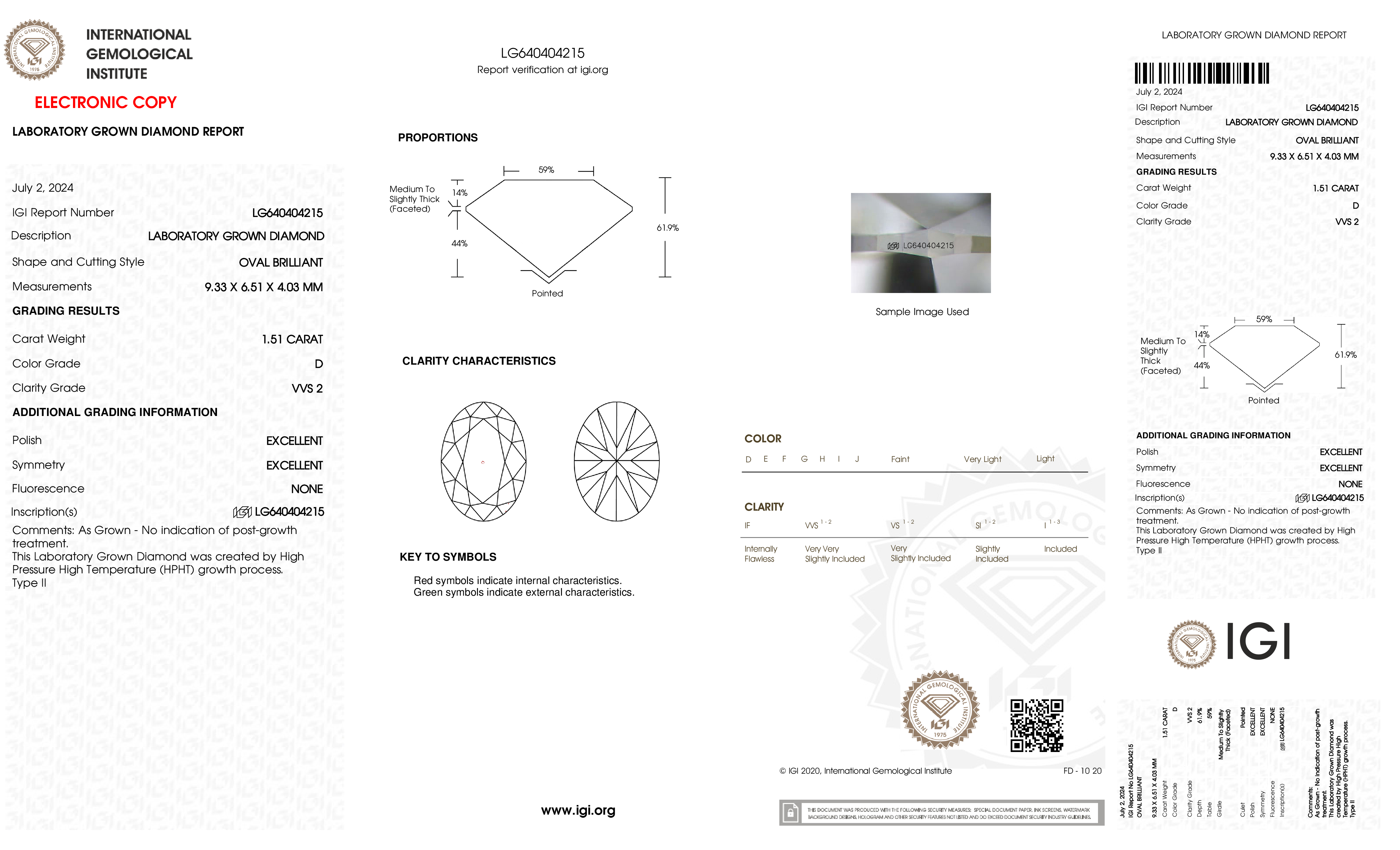 Diamond Certificate