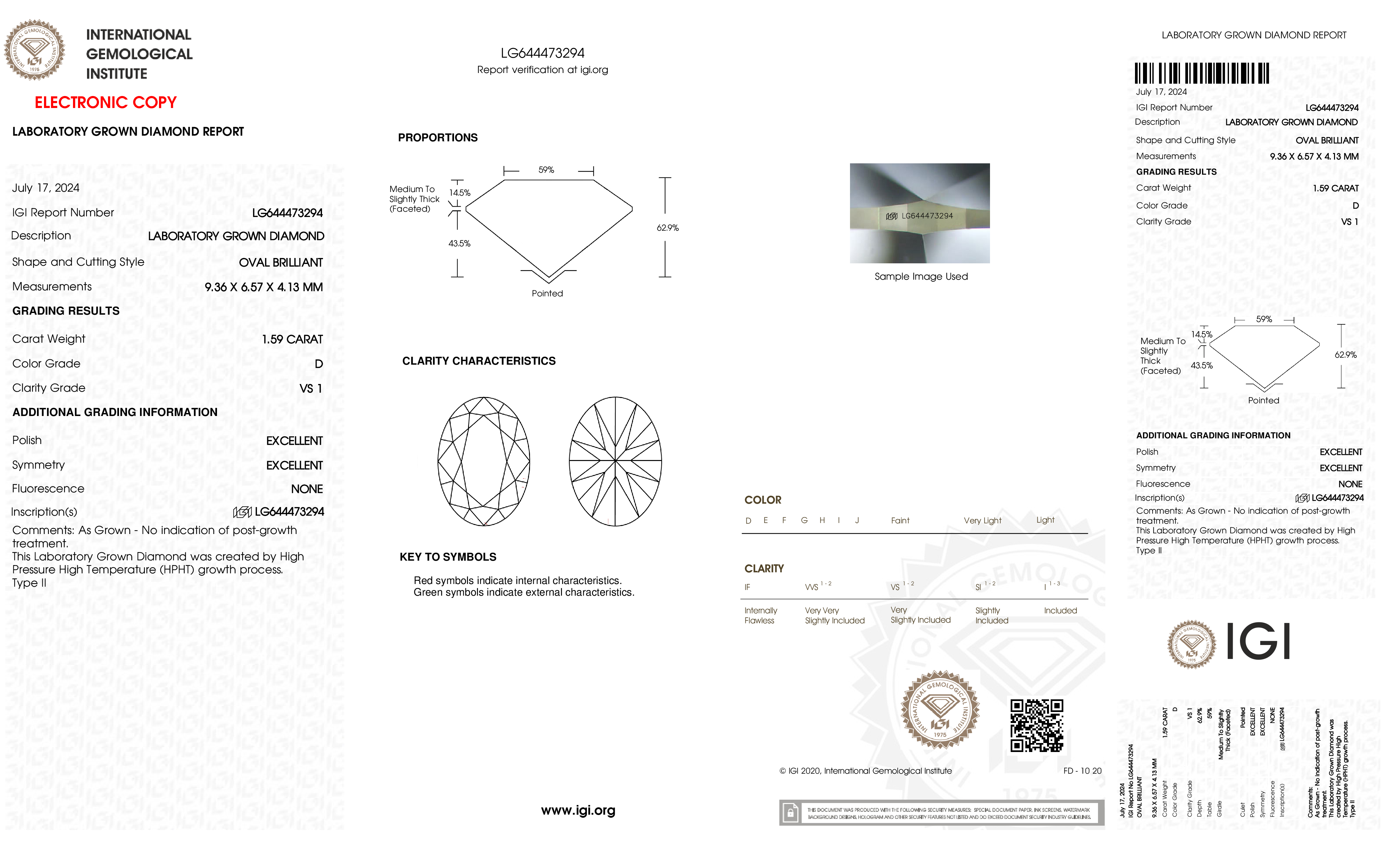 Diamond Certificate