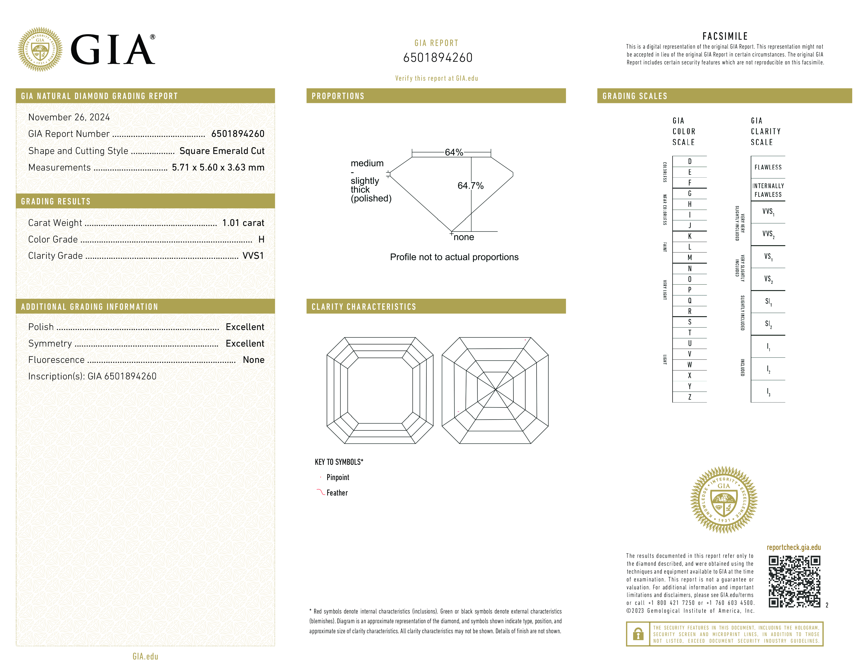 Diamond Certificate