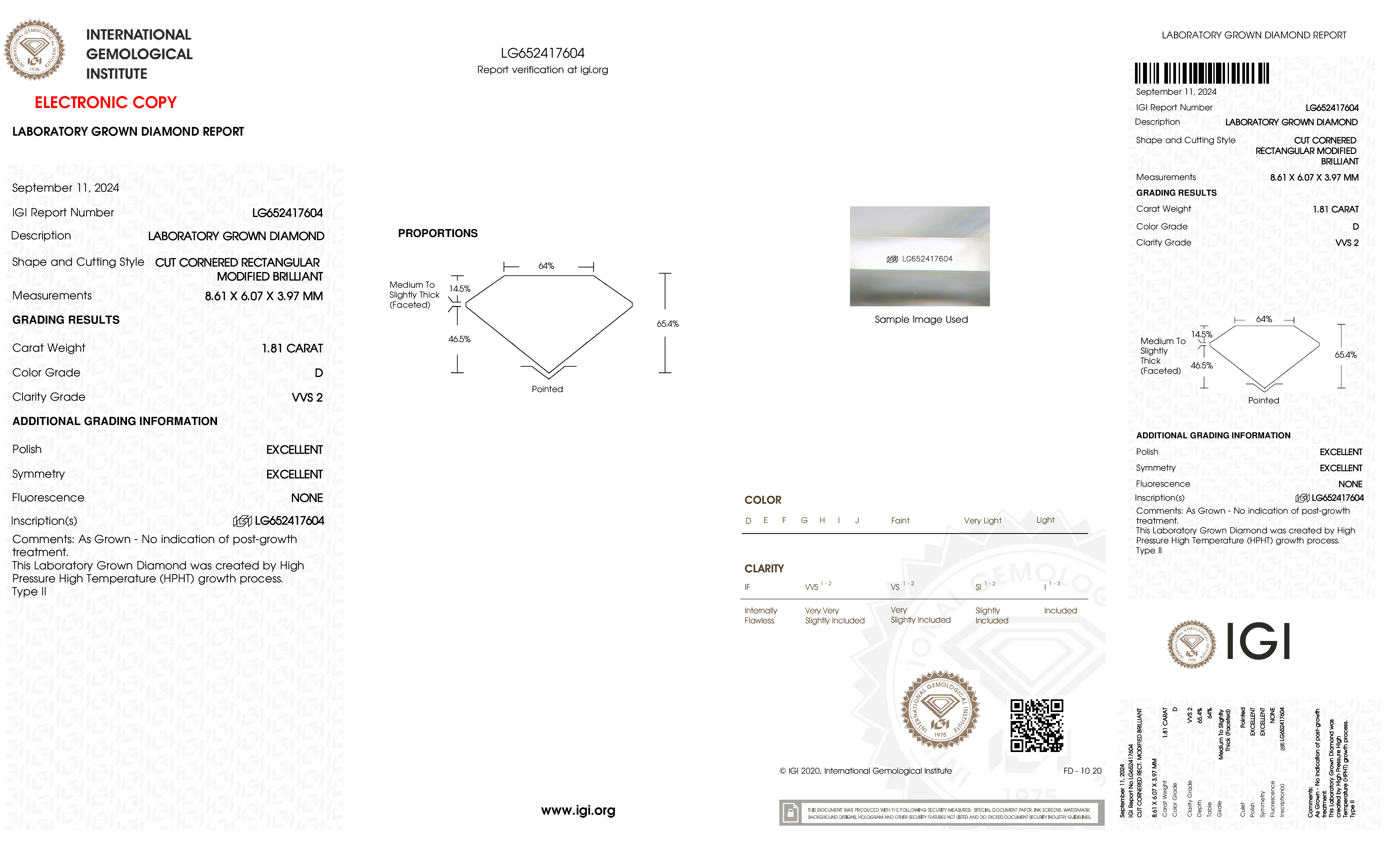Diamond Certificate