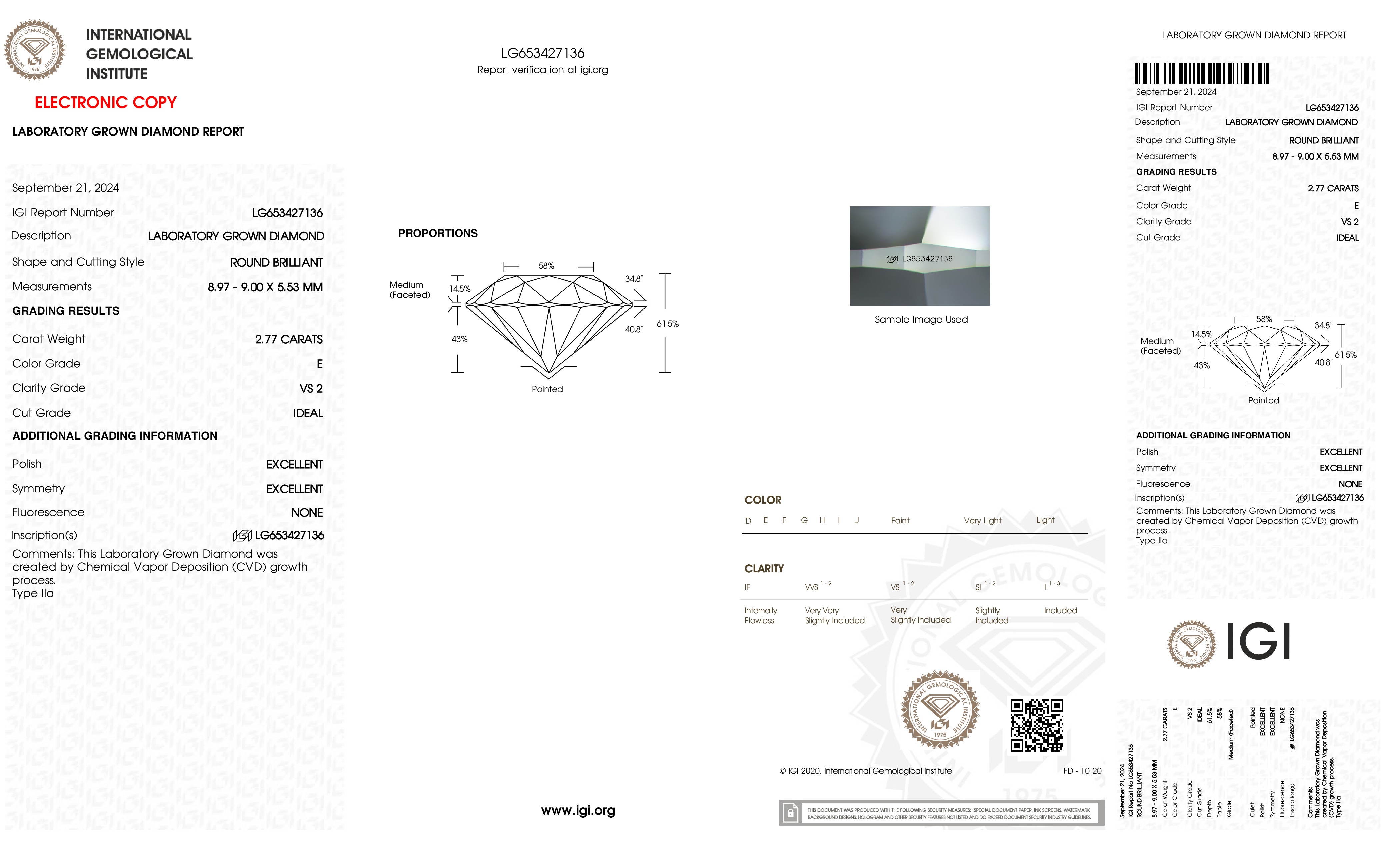 Diamond Certificate