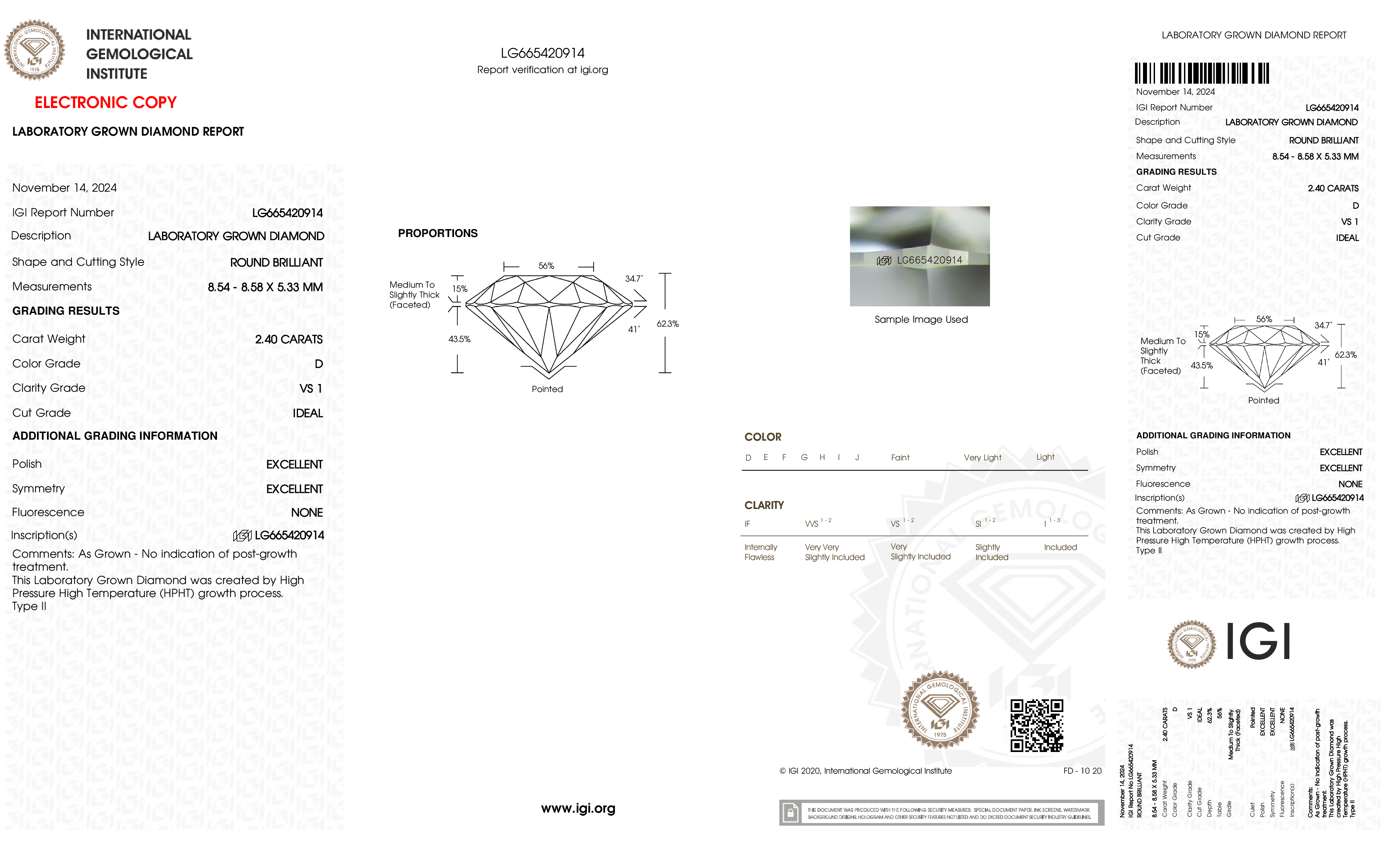 Diamond Certificate