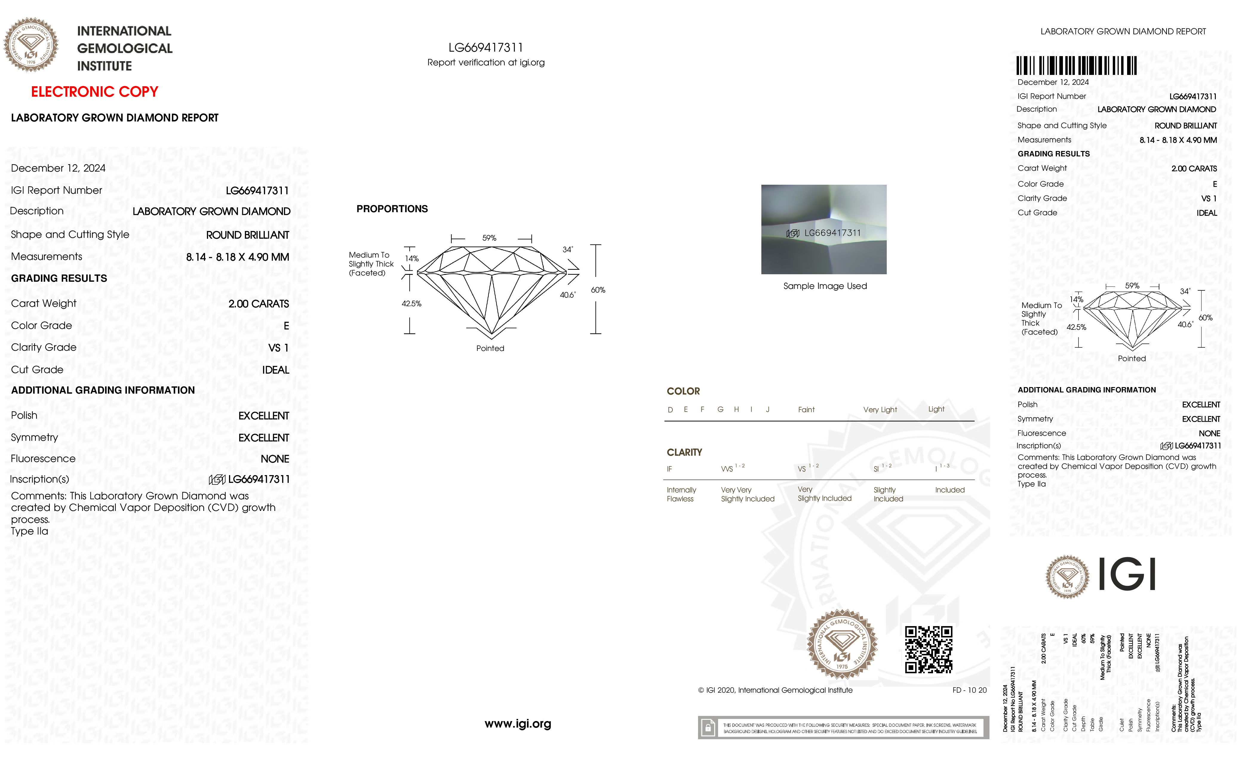 Diamond Certificate