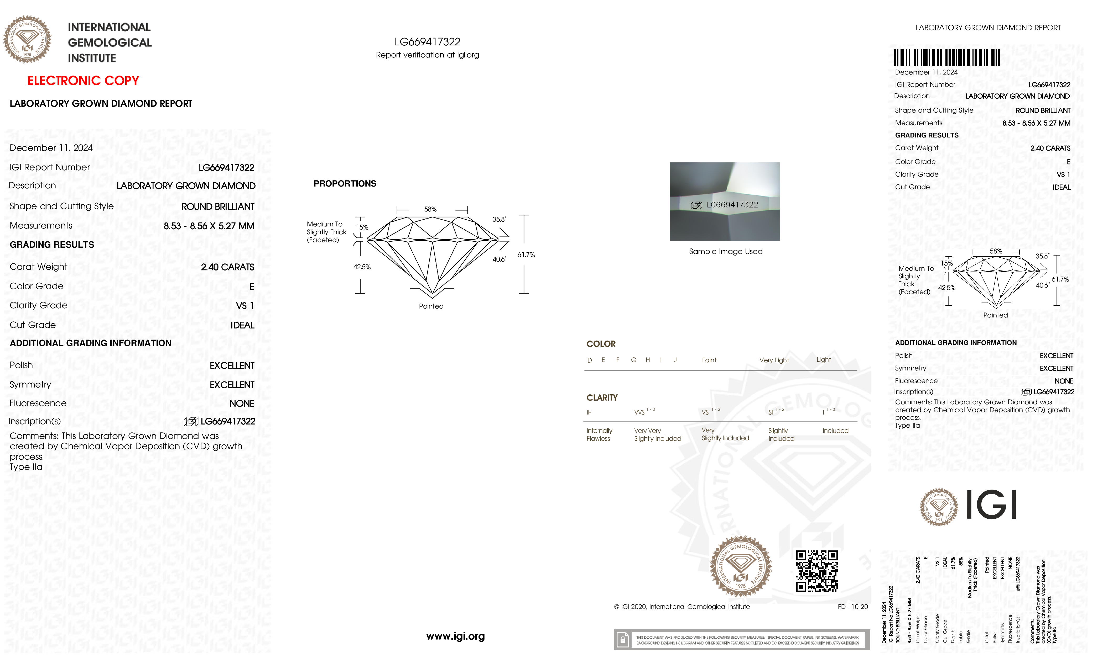 Diamond Certificate