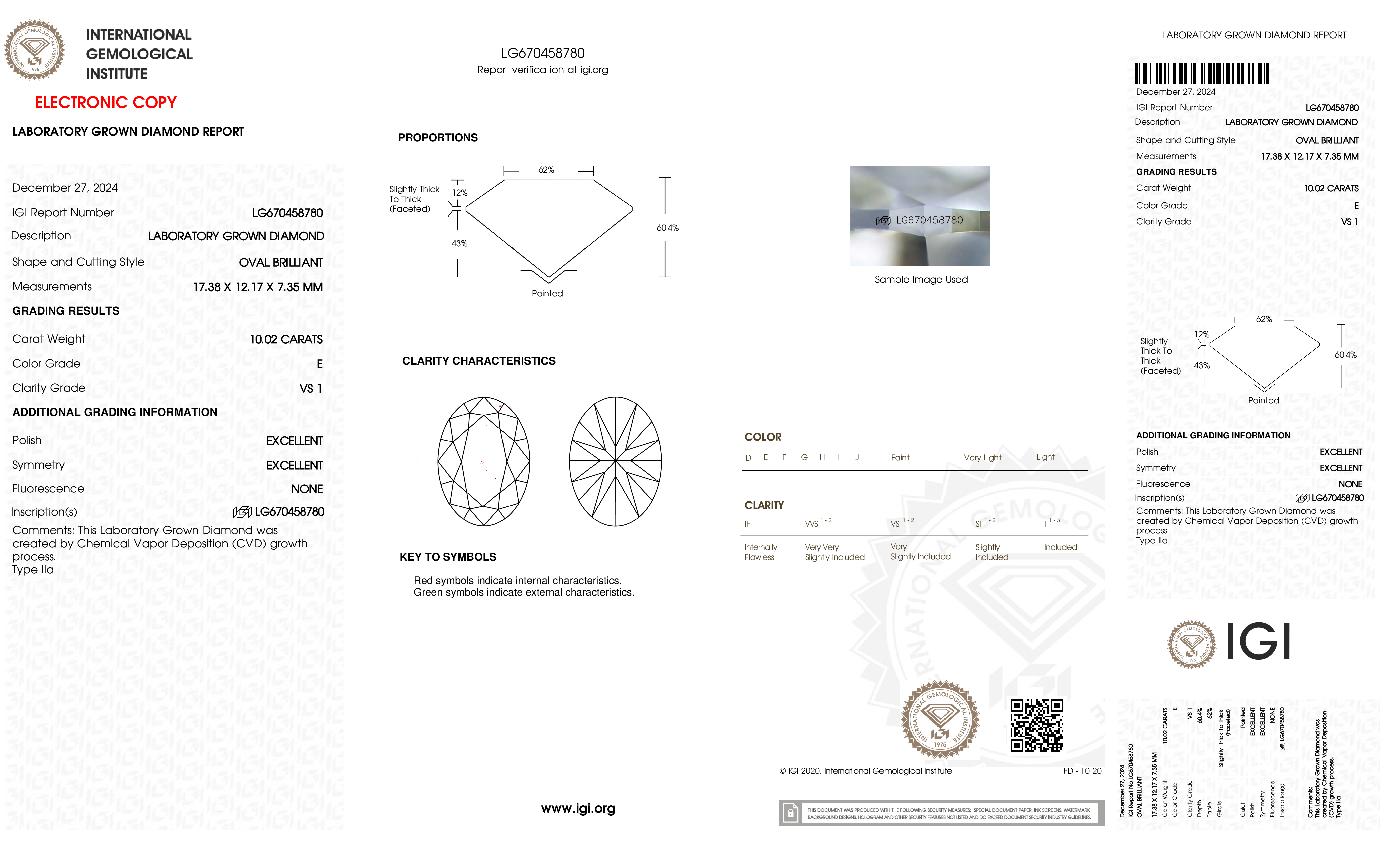 Diamond Certificate