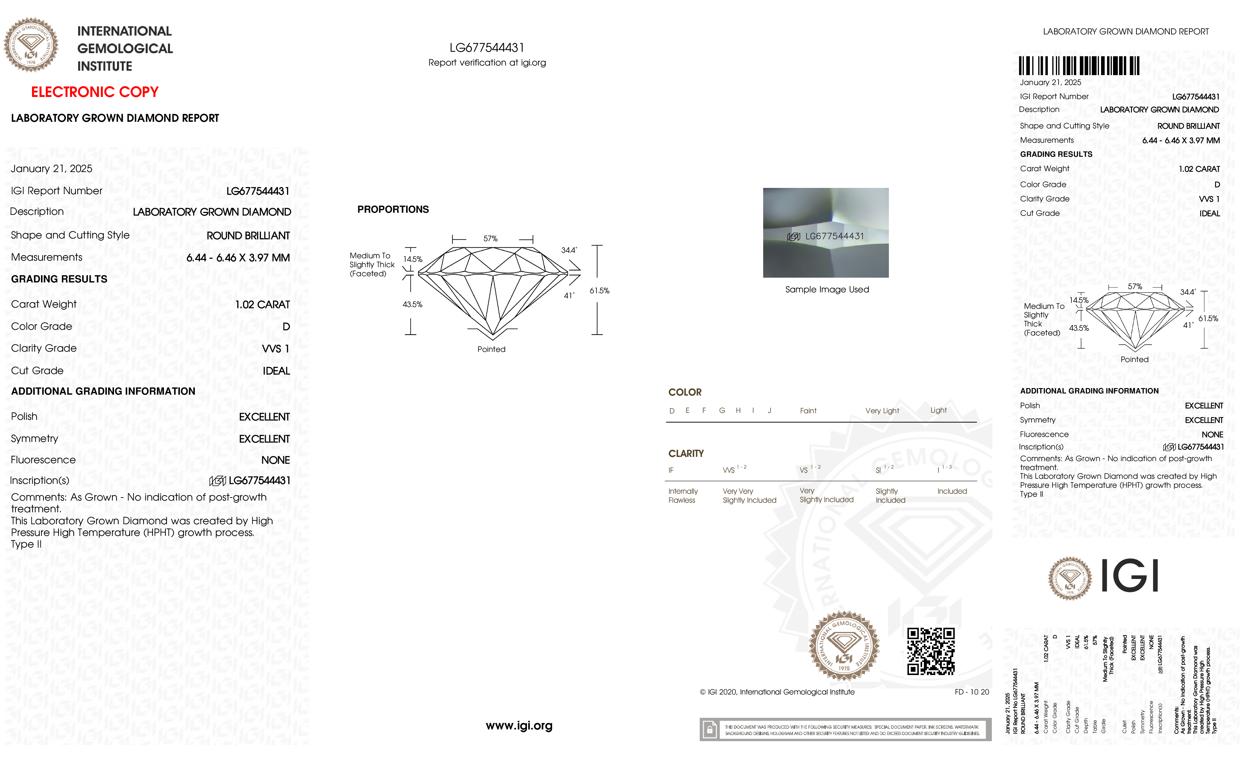 Diamond Certificate