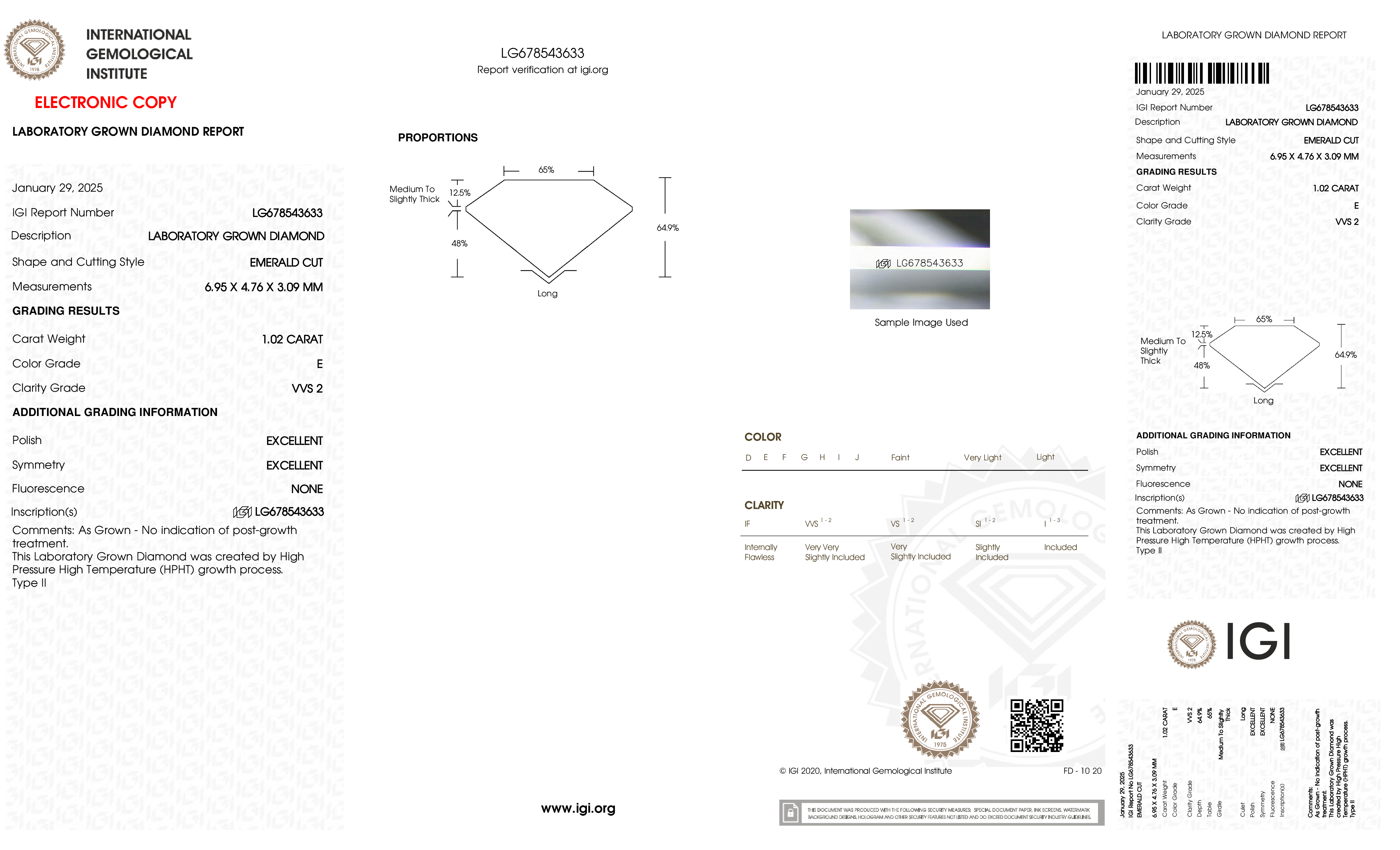Diamond Certificate