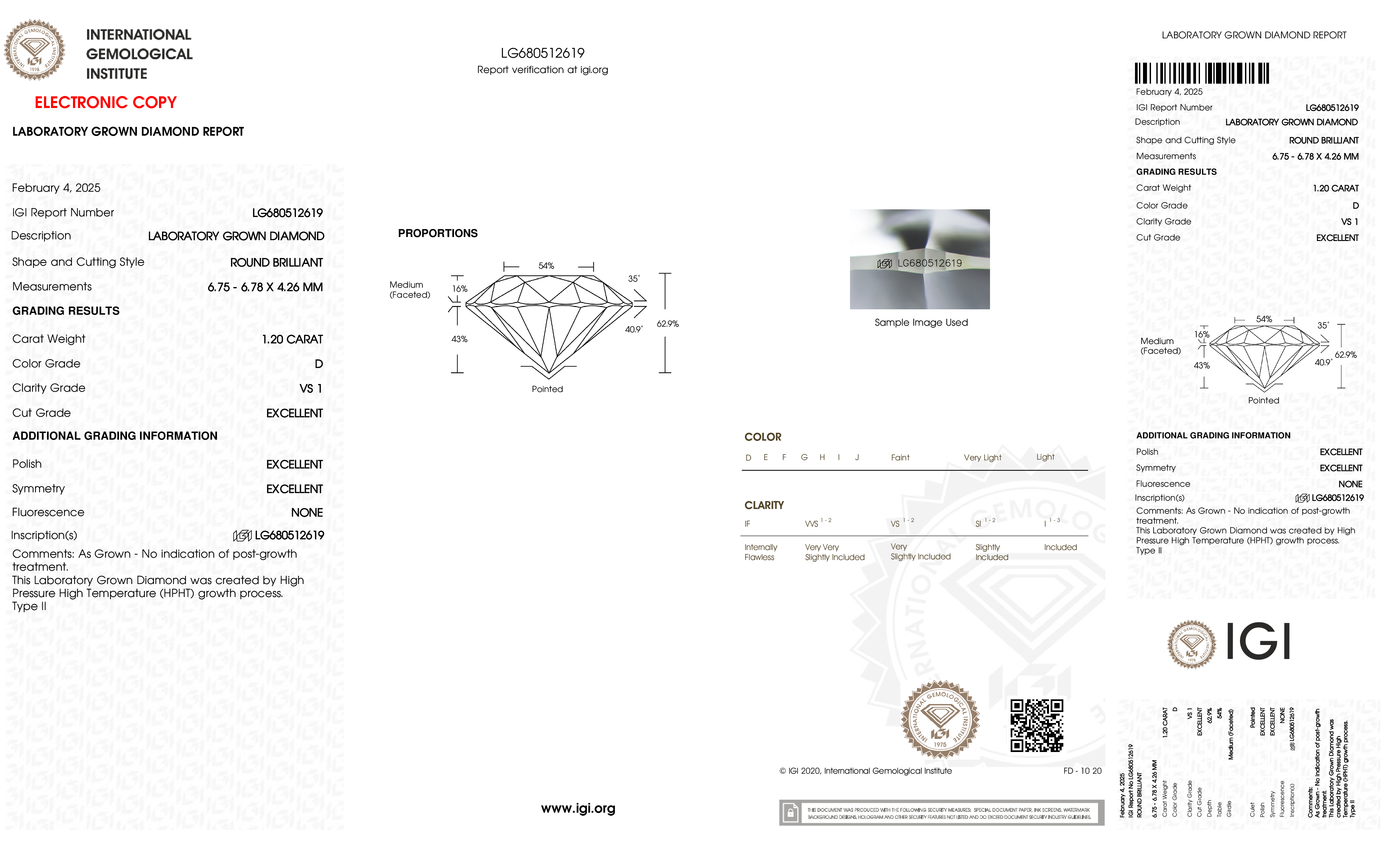 Diamond Certificate