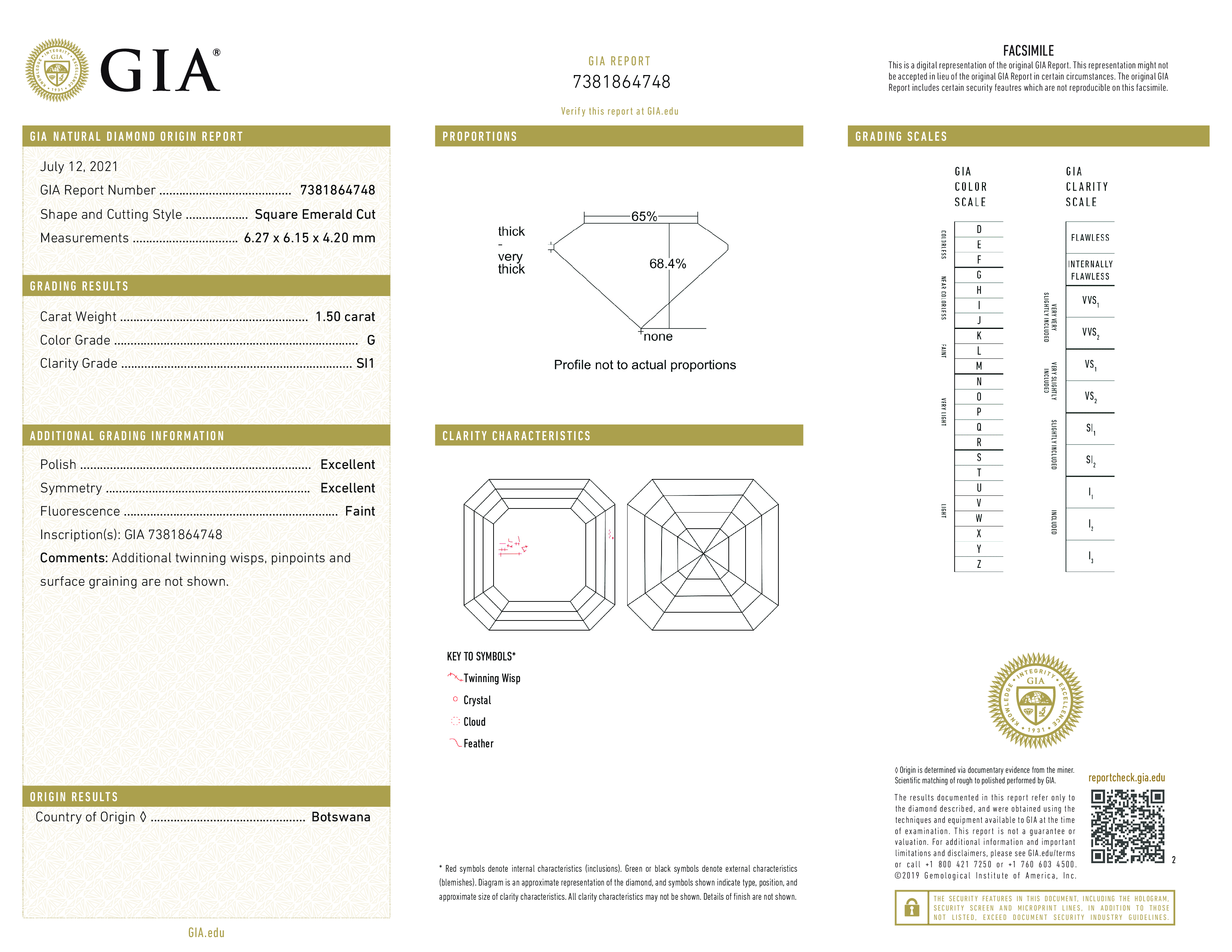 Diamond Certificate