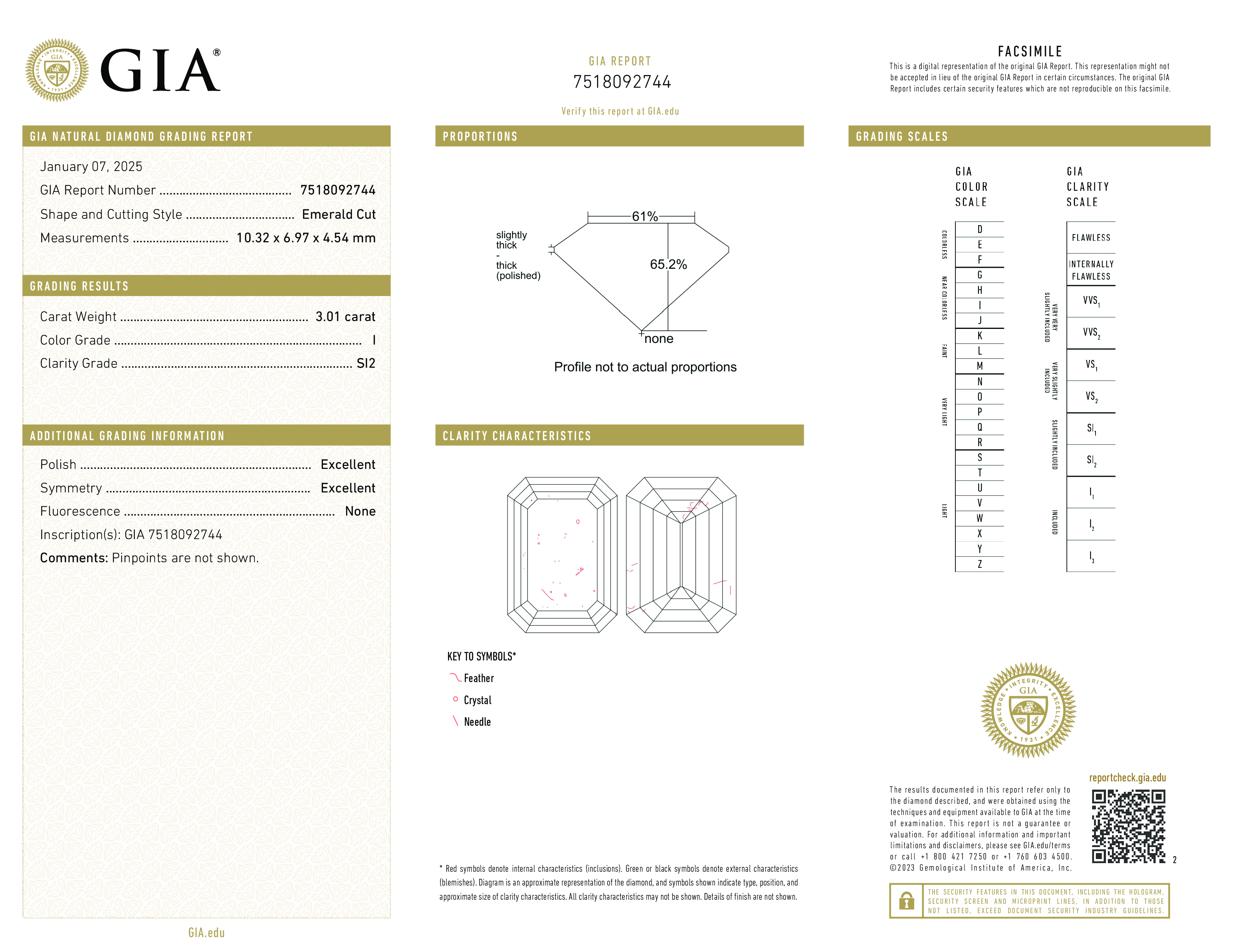 Diamond Certificate